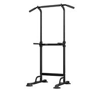 soges Multi-Function Pull Up and Dip Station with Adjustable Height Dip Bars | Compact Fitness Tower for Calisthenics & Home Gym in Small Rooms