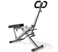 SogesGame 2-in-1 Squat Machine & Rowing Machine with Resistance Band,Heavy Duty Assisted Squat Machine for Home Gym, AB Booster Abdominal Trainer Foldable Fitness Equipment for Full-Body Workouts