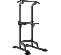 SogesHome Pull Up Bar Power Tower Exercise Euipment for Home Gym Dip Station Adjustable Height Dip Stands Bar Training Body Workout Fitness Strength Training Machine