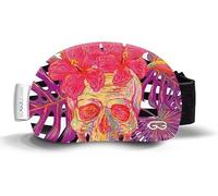 Soggle Ski Goggles Protection, Microfibre Cover (One Size), skulls 01 pink