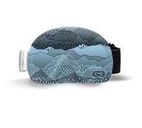 SOGGLE Ski Goggles Protective Cover Made of Microfibre (One Size), Colour: Structured Slovakia Blue