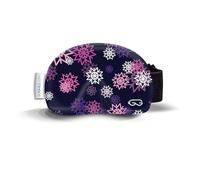 Soggle Ski Goggles Protective Microfibre Cover (One Size), Colour: Snowflakes Violet
