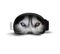 Soggle Ski Protective Microfibre Cover for Ski Goggles (One Size), Colour: Eyes Husky