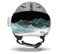 Soggle Vizor Visor Protection for Visor Helmets (Ski Helmets), Color: Vizor Digital Mountain