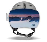 SOGGLE Vizor Visor Protection for Visor Helmets (Ski Helmets), Colour: Vizor Mountains Sunset
