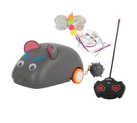 Soghot Cat Toy Interactive Cat Mouse Toy with Tail for Indoor/Outdoor Cats Interactive Cat Toys for Stress Relief Exercise Gray