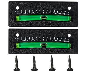 sogiv Rv Level Bubble, 2-Pack Level Gauge for Rv, High Visibility Green Bubble Liquid Leveling Indicator, Screws or Stick on Precision Leveling System for Camper, Trailer, Travel Trailer, Caravan