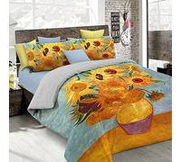 Sogni d'Autore Duvet Cover Set with Full Coverage Digital Print,250x200cm, SD49, 100% Cotton, DOUBLE