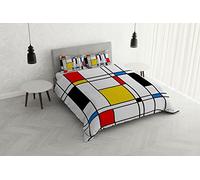 SOGNI D'AUTORE SD-66 Digital Print Duvet Cover Set, Made in Italy, Double, SD-66