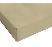 Sogni e Capricci Max Color Fitted Sheet with 25cm Corner, 100% Cotton, Dove Gray, small double