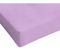 Sogni e Capricci Max Color Fitted Sheet with 25cm Corner, 100% Cotton, lillac, small double