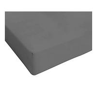 Sogni e Capricci Max Color Fitted Sheet with 25cm Corner, 100% Cotton, Smoke, small double