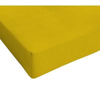 Sogni e Capricci Max Color Fitted Sheet with 25cm Corner, Mustard, french size small double