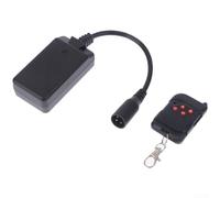 Sogoluat 3 Pin XLR Wireless Remote Control For Smoke Machine Fogger 400W 500W 900W 1500W LED Status Indicator, Plastic Metal Construction For Stage Events(4 button control)
