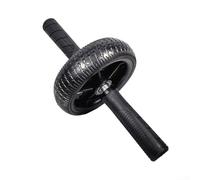 Sogoluat Abdominal Wheel Exerciser With Precision Bearing, Single Ab Roller For Core Stability, Non-Slip Rubber Tire And Comfortable Handles(black+black)
