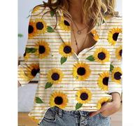 Sogoluat Men's Floral Print Shirt, Long Sleeve, Regular Fit | For Holiday Trips, Tropical Floral Print, Ideal for Men, Lightweight Polyester, Sizes XS-XXXXL