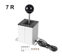 Sogoluat USB Gear Shifter Emulator, Metal 6+R/7+R Sequential Shifter for Logitech G29 G27 G920 and For Thrustmaster T300, and Play Racing Simulator Accessory(7-speed)
