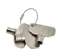 Sogoparts E3-5-15 3Pcs Vise Action Nickel Plated Steel Large Compression Latch Tubular Barrel Key E3-26-715-15 Compatible with Motorhome Campers Trailer RV