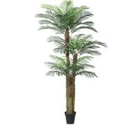 SOGUYI 240cm Outdoor Artificial Palm Tree - UV Resistant Tall Fake Tropical Golden Cane Plant for Patio, Poolside, Lawn, Indoor Decor - Large Faux Palm Tree
