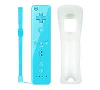 SogYupk Remote Controllers for Wii, Wireless Remote Gamepad Controller Compatible with Nintendo Wii and Wii U Console with Silicone Case and Wrist Strap (Blue)