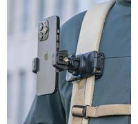 SOH Magnetic Backpack Shoulder Strap Clip Mount for Phone,Ball Head 360° Rotation Magnetic Backpack Strap Mount with Phone Clip for iphone14/15/16/17 Pro max and Most Smartphones