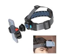 SOH Mingying Magnetic Head Mount Mobile Phone Holder,First-Person View Video Hand Free Outdoor Live Shooting Bracket with Phone Clip(4"-7") for iPhone,Samsung,Huawei,All Smartphones Head Mount Strap