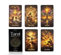 Soha Mystic Vibrant Modern Tarot: Beginner Tarot Cards with Guide Book - Unique & Vibrant 78 Tarot Cards Set for Spiritual Protection & Intuition