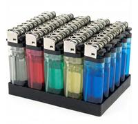 Sohal Disposable Lighters - Assorted Colors, Butane Fuel, Child-Resistant Safety, Reliable Flame for Home, Travel & Outdoor Use (50)