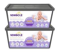 SOHBCLE Refills Compatible with Genie Easy Roll Signature Diaper Pail and Platinum Diaper Pail, Upgraded 60 Bags Hold up to 2800 Newborn Diapers, Extra Thickness Powerful Odor Control, Plant Scented