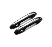 SOHINI Exterior Door Handle Cover for Highlander Kluger 2014-2020 Single Hole Dual Smart Exterior Door Cup Handle Car Door Handle Modification Kit(2 Doors Carbon Fiber Pattern)