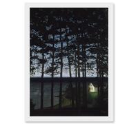 Sohlberg Fisherman'S Cottage Landscape Forest Painting Artwork Framed Wall Art Print A4 Artery8 White One Size