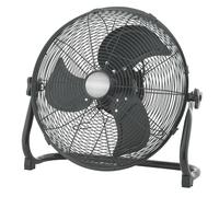 Sohler 18" Industrial Metal Floor Fan 100W Black Sohler Black
