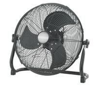 Sohler 18" Industrial Metal Floor Fan Black 100W 3 Speed High Velocity Cooling