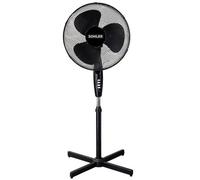 Sohler Black 16" Standing Pedestal Stand Fan Adjustable Oscillating Rotating 3 Speed