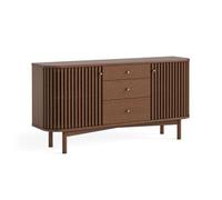 Soho Dark Oak 2 Door Slatted Sideboard - 140cm