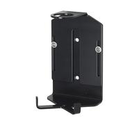 SoHo Dispensers Single Wall Mounted Soap Dispenser 300ml - Black Security Shower Bottle Holder for Bathrooms, Stainless Steel Wall Bracket for Shower Gel, Shampoo and Conditioner, Made in England