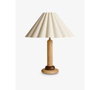 Soho Home Soho Home Ferguson Linen and Oak Table Lamp 44cm Pink