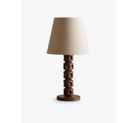 Soho Home Soho Home Francesca Indented-Dot Wooden Table Lamp 65cm