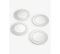 Soho Home Soho Home Rochester Engraved Silver-Plated Coasters Set Of Four Silver