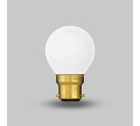 Soho Lighting 4W Watt 2800K Warm White B22 Bayonett Fitting Matt White G45 Golfball Dimmable Energy Saving LED Light Bulb | Stylish, Modern and Suitable for All Switch Types and Dimming, Long Lasting