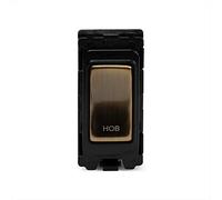 Soho Lighting Antique Brass 20A Double Pole Marked As Hob Grid Switch Module