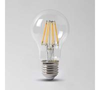 Soho Lighting Clear Filament E27 GLS Long Lasting, Energy Saving LED Light Bulb - Edison Screw ES | 3000K Warm White Colour | Straight Filament 8W Watt E27, Highly Efficient, 25,000+ Hours