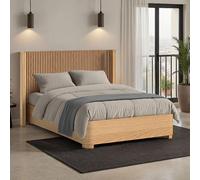 Soho Slatted Bed - Oak - 5ft King Size
