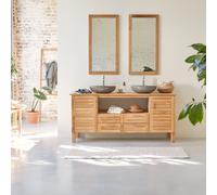 Soho - Solid teak vanity unit 165 cm Natural