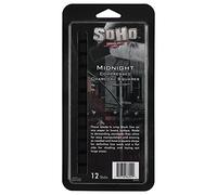 Soho Urban Artist Compressed Charcoal - Drawing Charcoal for Artists, Students, Blending, Live Figure Drawing, & More! - [Midnight Black - 12 Pack]