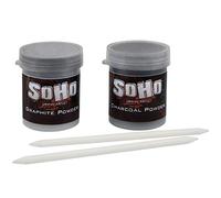 SoHo Urban Artist Graphite and Charcoal Powder (15 Gram) - Soft Shading & Highly Pigmented Graphite Powder