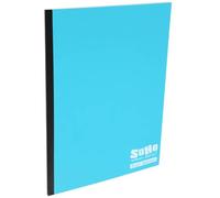 Soho Urban Artist Tape Bound Lay Flat Sketch Book, Blue Cover, 9x12 30 Sheets, Smooth Mixed Media Sketchbook, 71lb. (106 gsm) Paper Travel Art Journal, Customizable Soft Cover