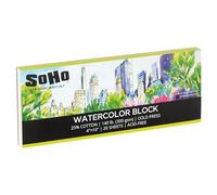 SoHo Urban Artist Watercolor Block 4x10-140lb Cold Press, Professional, Sustainable, Acid-Free