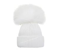 SOHOBABY™ British Made Baby Boy Cute Decorative Single Pom Hat (UK, Age, 0 Months, 3 Months, White)