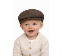 SOHOBABY Classic Tweed Wool Blend Flat Cap with Herringbone Design for Boys. Suitable for Babies and Toddlers. Comfortable, Stylish Occasions. (UK, Age, 0 Months, 12 Months, Design 1)